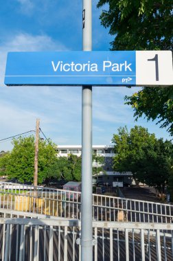 Victoria Parkı İstasyonu şehir içi Abbotsford Melbourne içinde.