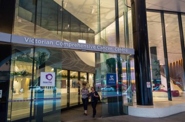 Parkville Biyomedikal Bölgesi'ndeki Viktorya Dönemi Kapsamlı Kanser Merkezi.