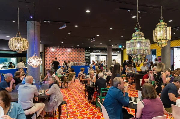 NGV Gallery Kitchen cafe decorated in a Moroccan tea house theme during the NGV Triennial. — Stock Photo, Image