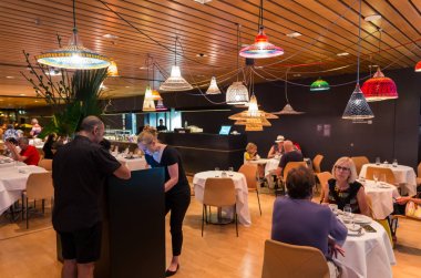 Melbourne Victoria International Ulusal Galerisi'nde Çay Odası.