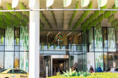 Melbourne Parkville Flemington Road Üzerinde Kraliyet Çocuk Hastanesi.