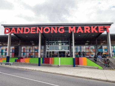 Dandenong Market in the City of Greater Dandenong in Melbourne. clipart