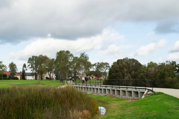 Vorort-Feuchtgebiete in Belgrafquellen am äußeren südöstlichen Rand von Melbourne — Stockfoto