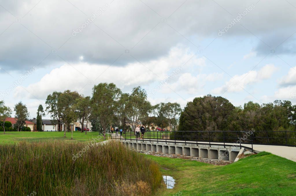 Suburban wetlands in Belgrave Springs on the outer south-eastern fringe of Melbourne