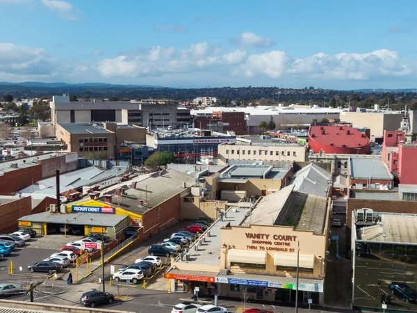 Vista aérea do distrito central de negócios de Dandenong em Melbourne . — Fotografia de Stock