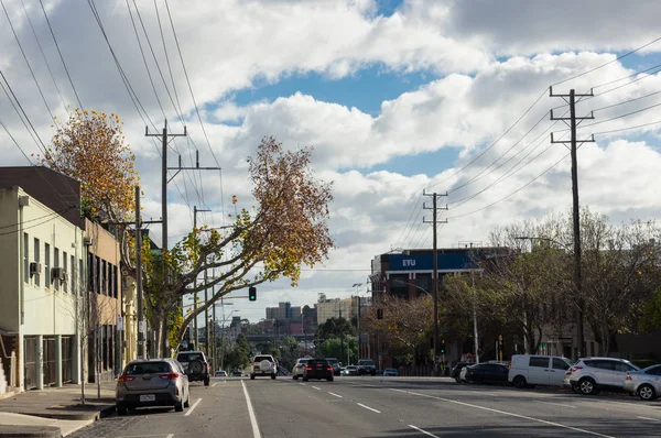 Вулиця Арден у Північному Мельбурні, на півночі Мельбурна. — стокове фото
