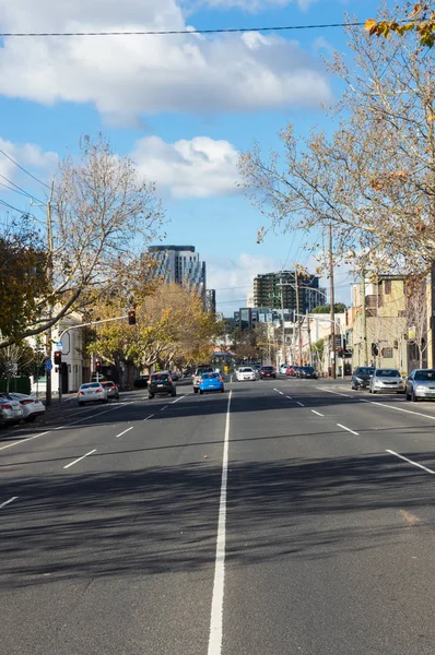 Улица Арден в северном Мельбурне, на севере Мельбурна — стоковое фото