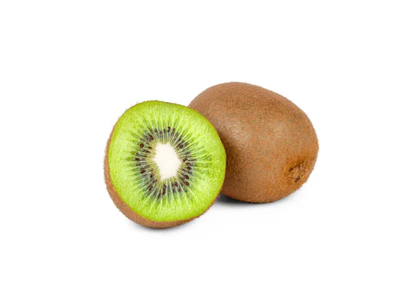 Fructe Kiwi Izolat Fundal Alb — Fotografie, imagine de stoc