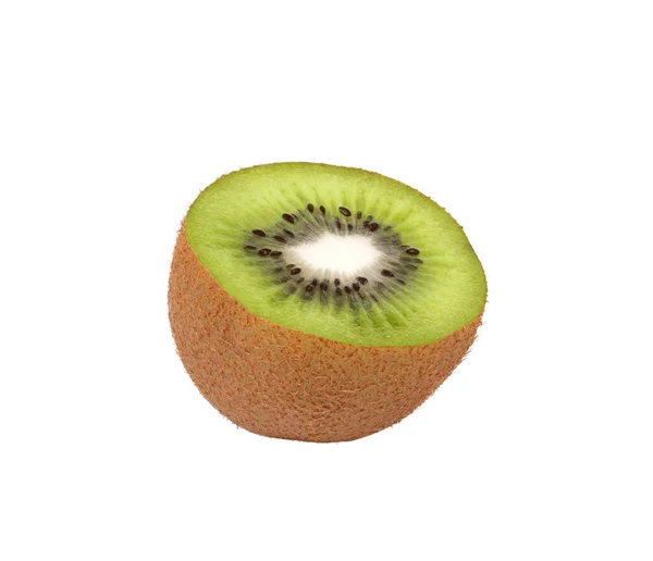 Fruta Kiwi Isolado Sobre Fundo Branco — Fotografia de Stock