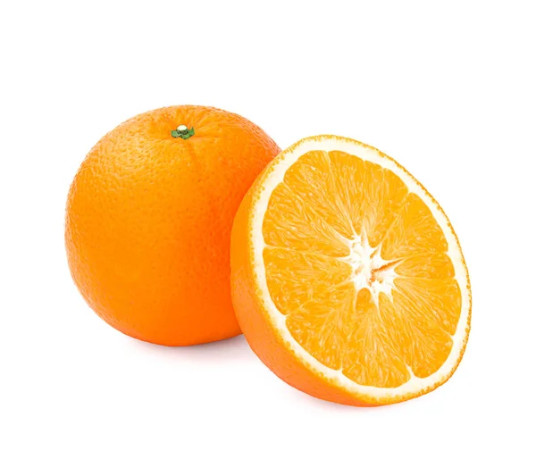 Naranja Aislado Sobre Fondo Blanco — Foto de Stock