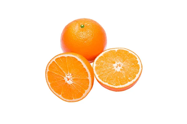 Oranje Geïsoleerd Witte Achtergrond Zonder Schaduw — Stockfoto
