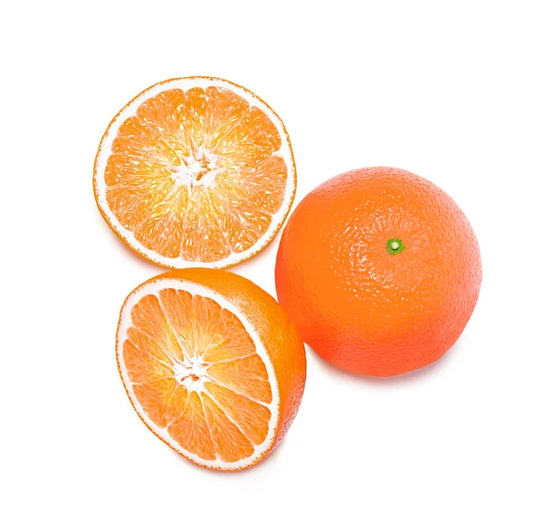 Naranja Aislado Sobre Fondo Blanco — Foto de Stock