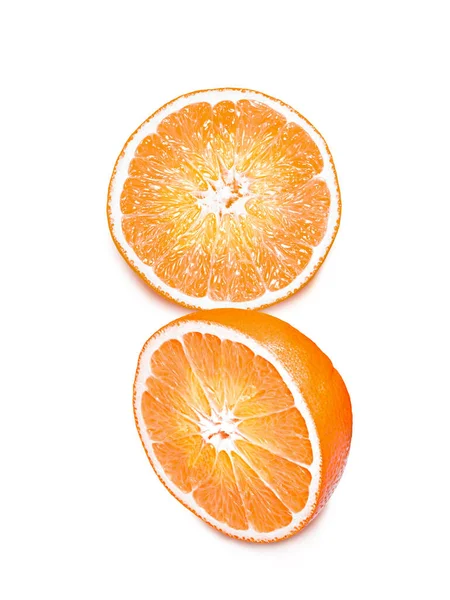 Naranja Aislado Sobre Fondo Blanco — Foto de Stock