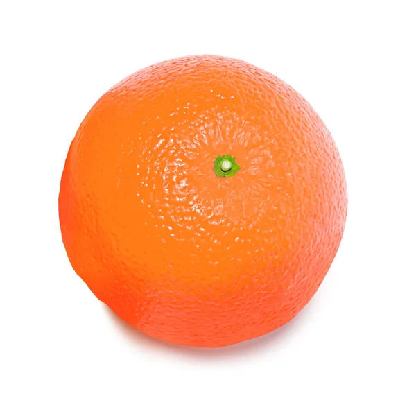 橙子因白人背景而被隔离 — 图库照片