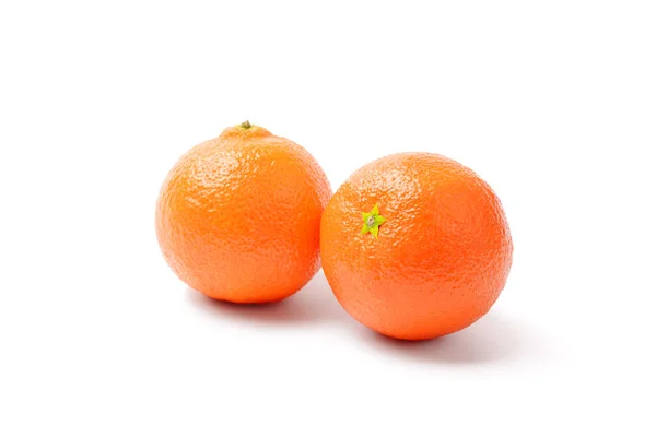 Tangerine Mandarin Απομονωμένο Λευκό Φόντο — Φωτογραφία Αρχείου