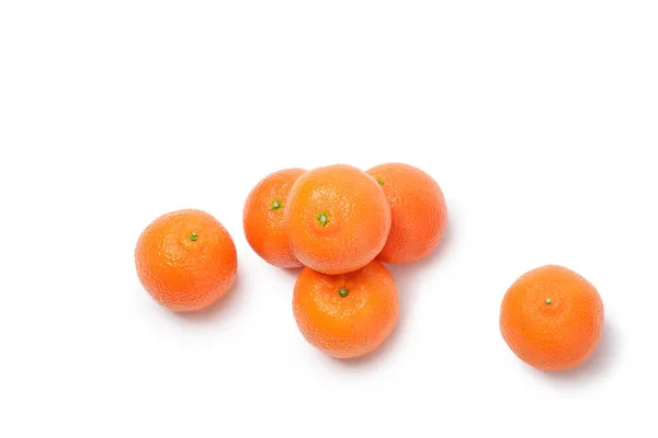 Tangerine Mandarijn Geïsoleerd Witte Achtergrond — Stockfoto