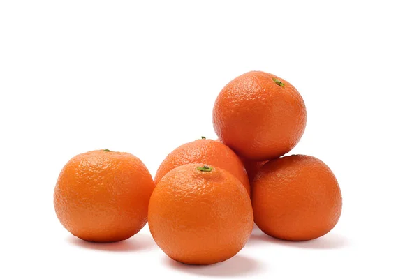 Tangerine Mandarin Απομονωμένο Λευκό Φόντο — Φωτογραφία Αρχείου