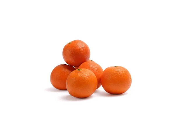 Mandarine Oder Mandarine Isoliert Auf Weißem Hintergrund — Stockfoto