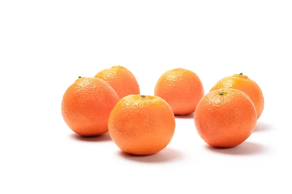 Mandarine Oder Mandarine Isoliert Auf Weißem Hintergrund — Stockfoto