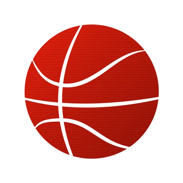 Spor Teması Için Basketbol Topu Ikonu Vektör Llüstrasyonu — Stok Vektör