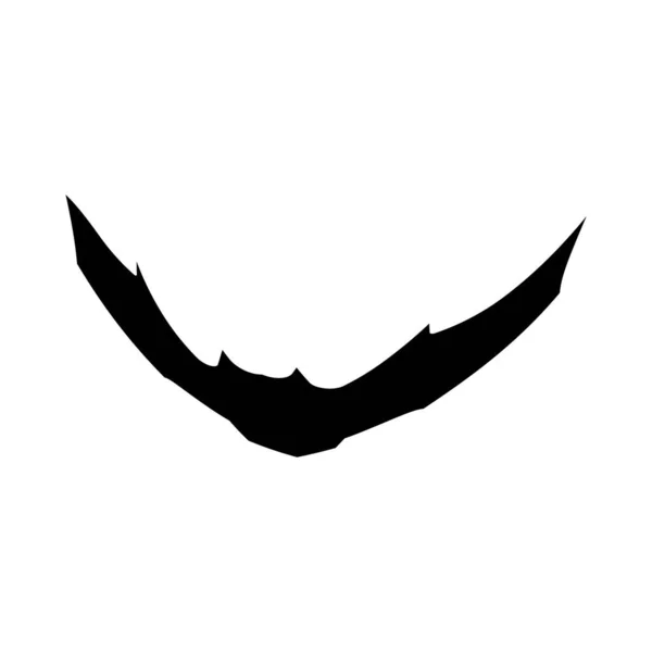 Black Flying Bat Silhouette Illustrazione Vettoriale Isolata — Vettoriale Stock