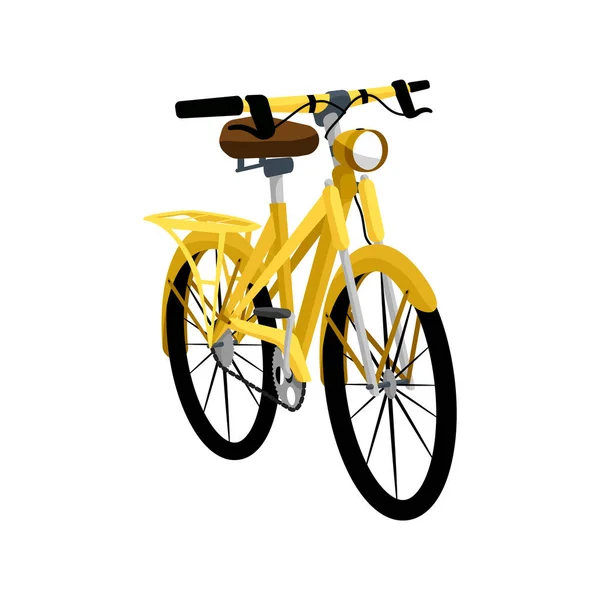 Vélo Icône Plate Transport Écologique Santé Illustration Vectorielle — Image vectorielle