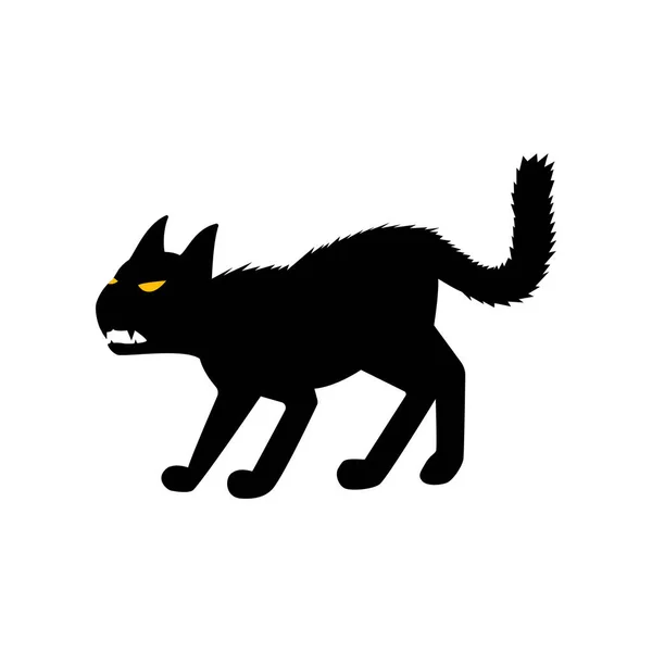 Kattensilhouet Vector Illustratie — Stockvector