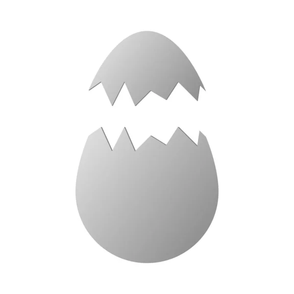 Egg Isolated White Background Vector Illustration — Stock Vector