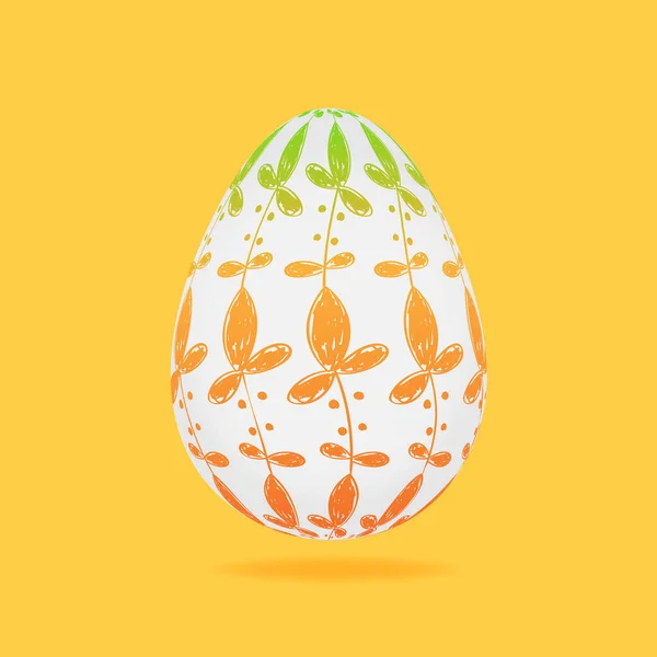 Huevo Pascua Elemento Para Felicitación Tarjeta Vacaciones Ilustración Vectorial — Vector de stock