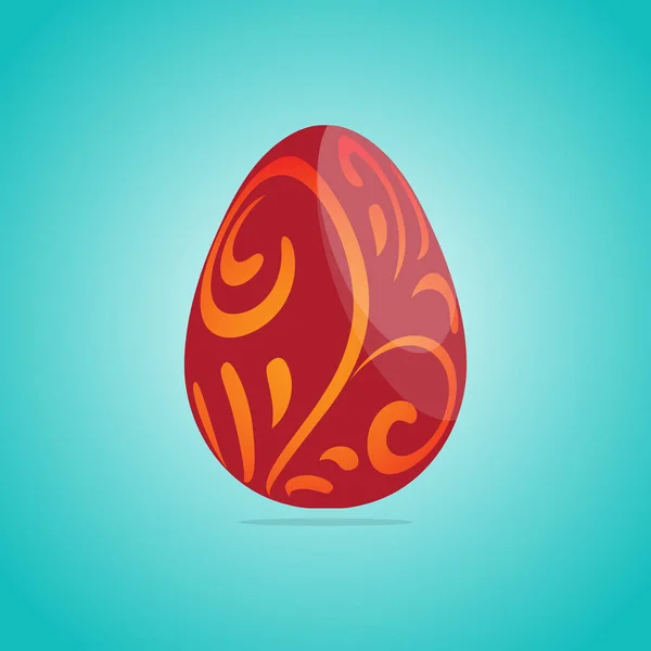 Пасхальне Яйце Елемент Привітання Або Святкової Листівки Векторна Ілюстрація — стоковий вектор