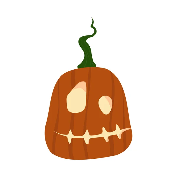 Abóbora Halloween Engraçado Bonito Ilustração Vetorial —  Vetores de Stock