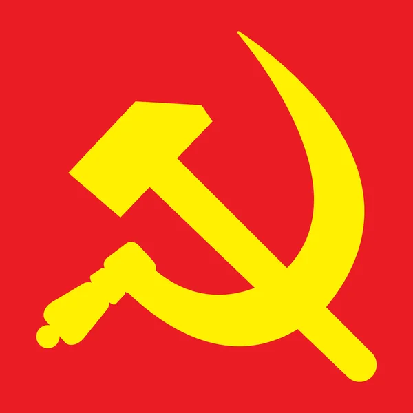 Ussr Symbol Hammer Och Sickle Vektor Illustration — Stock vektor