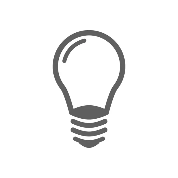 Lampe Flaches Symbol Isoliert Auf Weißem Hintergrund Vektorillustration — Stockvektor