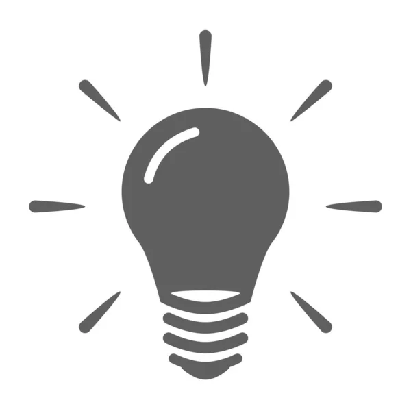 Lampe Flaches Symbol Isoliert Auf Weißem Hintergrund Vektorillustration — Stockvektor