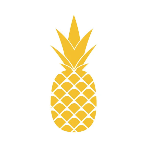Ananasfrüchte Vorhanden Flaches Symbol Oder Logo Vektorillustration — Stockvektor
