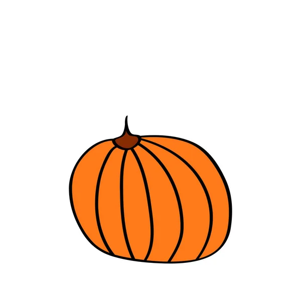 Halloween Tökfej Vicces Aranyos Vektorillusztráció — Stock Vector