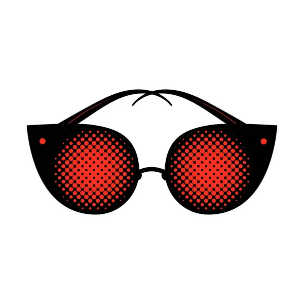 Lunettes Soleil Pop Art Style Élément Concept Été Illustration Vectorielle — Image vectorielle