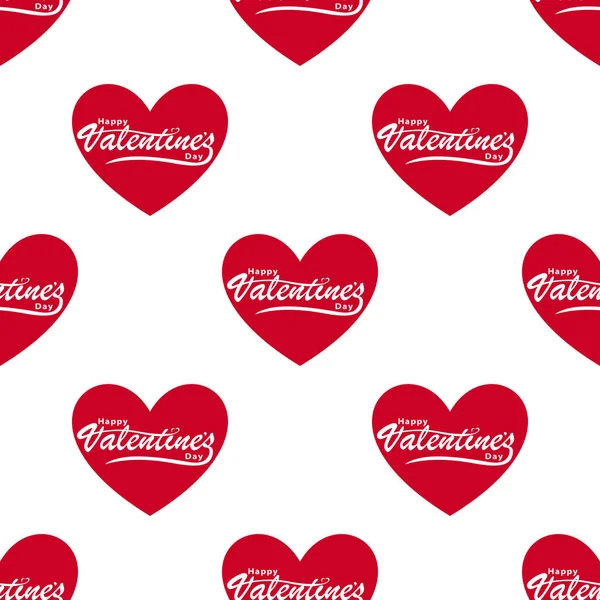 Valentijnsdag Naadloze Patroon Achtergrond Vector Illustratie — Stockvector