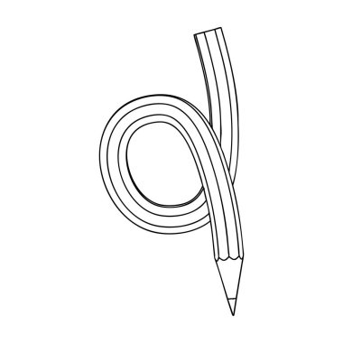 Kalem Okulu, Ofis ve Sanat Malzemeleri için Taslak. Vektör İllüstrasyonu.