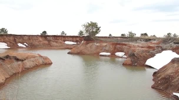 Hermosa naturaleza. Un paisaje maravilloso. Campo. Río. Bosque — Vídeos de Stock