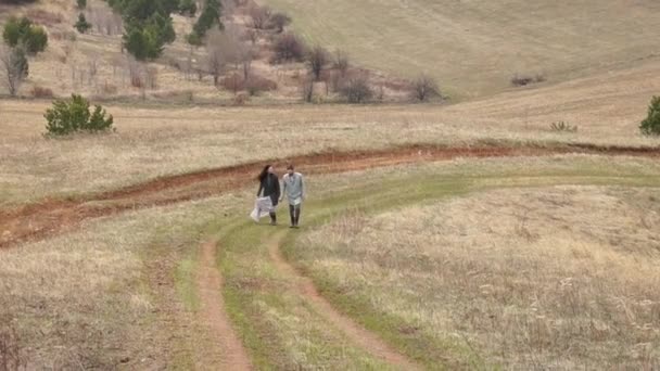 Recién casados. Novio y novia. Recién casados. Acabo de casarme. Pareja feliz — Vídeos de Stock