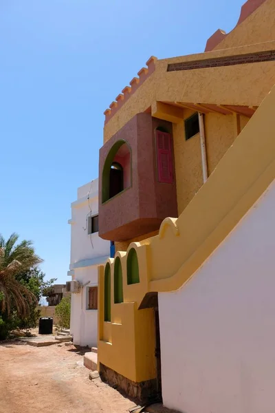 Old Living House Facade Traditional Arab Architecture Dahab Sinai — Stock Photo, Image