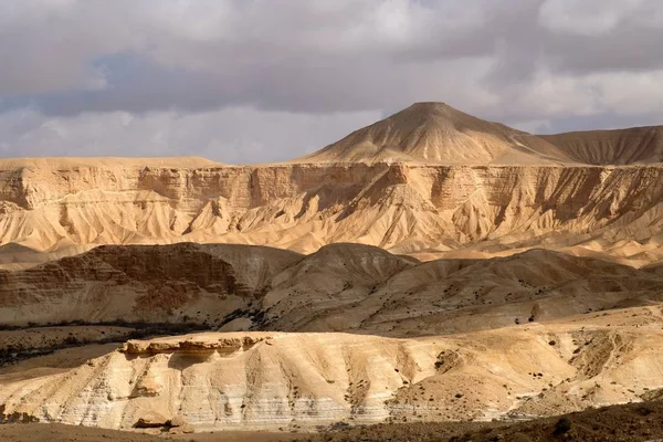 Paisaje Árido Montaña Desierto Negev Israel —  Fotos de Stock