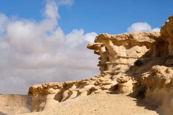 Formațiuni Fantastice Rocă Deșertul Negev Israel — Fotografie, imagine de stoc