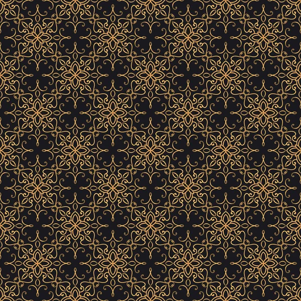 Premie Oosterse Vector Naadloze Patroon Luxe Abstracte Achtergrond Kleuren Goud — Stockvector