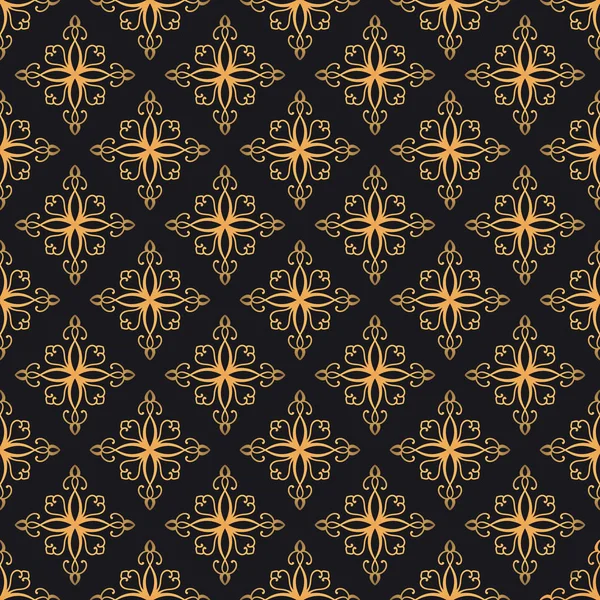 Premium Oriental Vector Seamless Pattern Luxury Abstract Background Colors Gold — Stock Vector