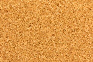Tam kare closeup Demerara şeker taneleri