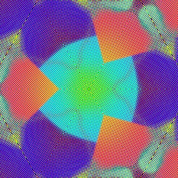 Farbenfroher Kaleidoskop-Halbton-Hintergrund. extra großes Gestaltungselement. — Stockfoto