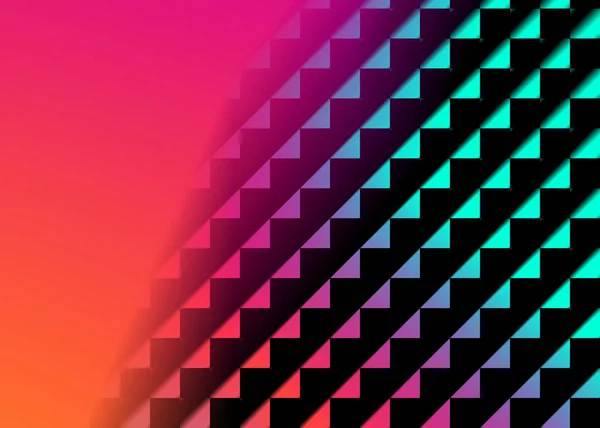 Kleurrijke abstracte onscherpe achtergrond met geometrische elementen. — Stockfoto