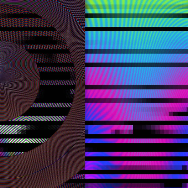 Digitale abstracte glitch effect. — Stockfoto